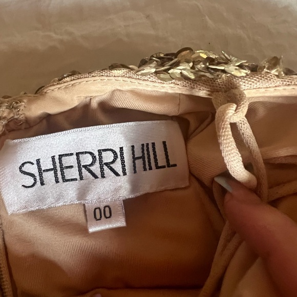 Sherri Hill High Slit Sequin Gown No. 54798 - Picture 6 of 12